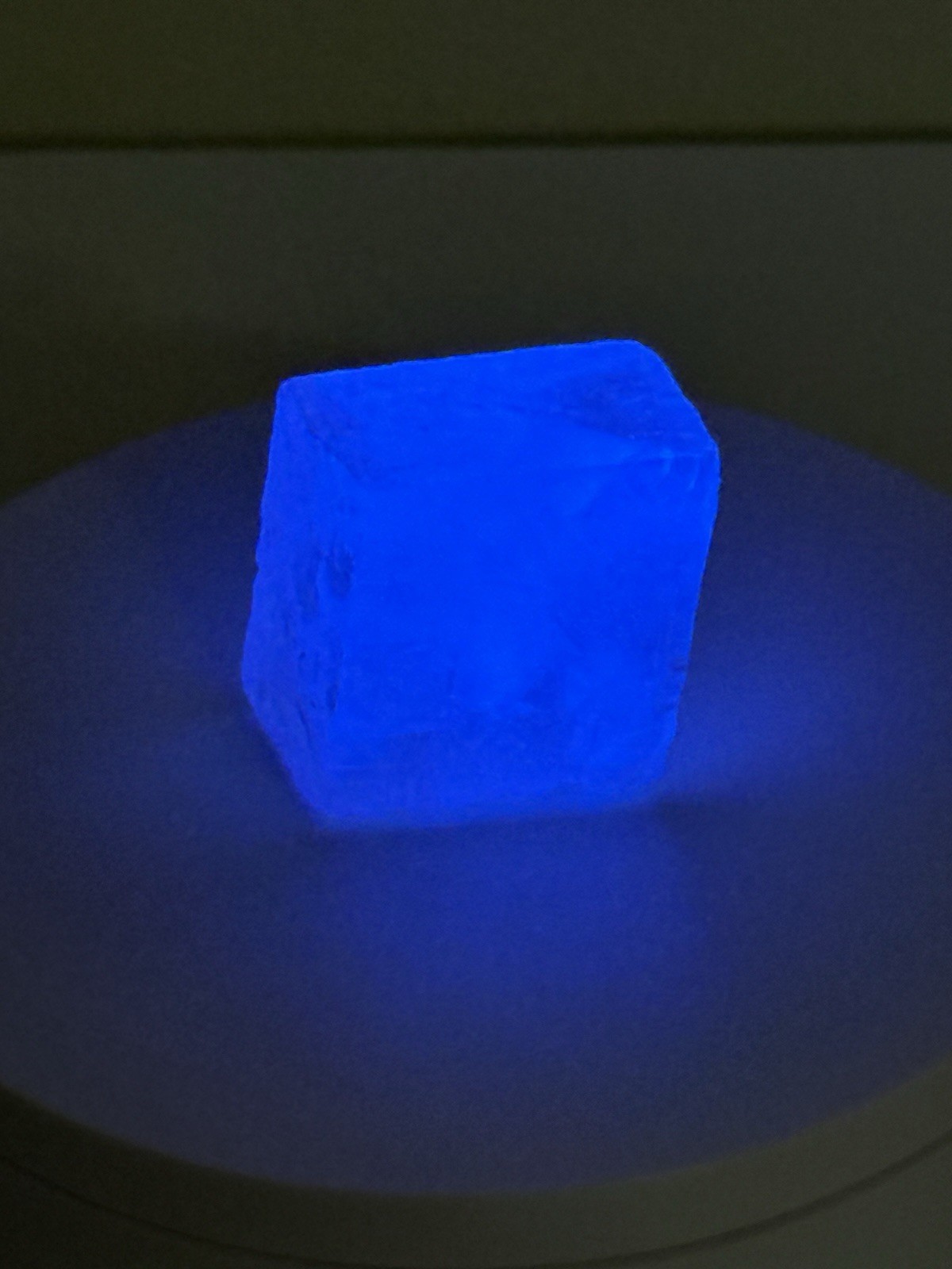 RADIANT Iceland Spar Calcite Crystal Specimen w/ Terlingua-like Fluorescence