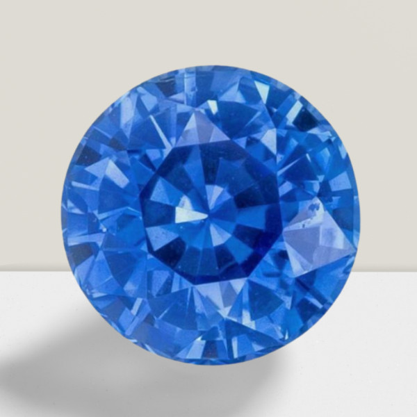 Blue Sapphire Round Cut Gemstone 0.51 Cts – 5 mm Lustrous Loose Gem