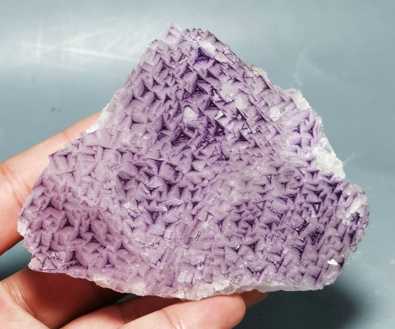 Rare Purple Fluorite Mineral Specimen China