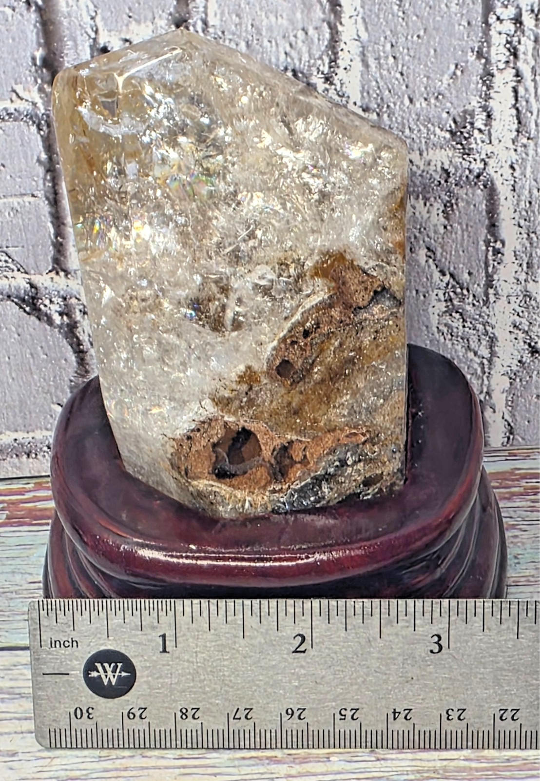 Natural Thousand Layer Garden Quartz Golden Healer Hunan China Rainbow Crystal
