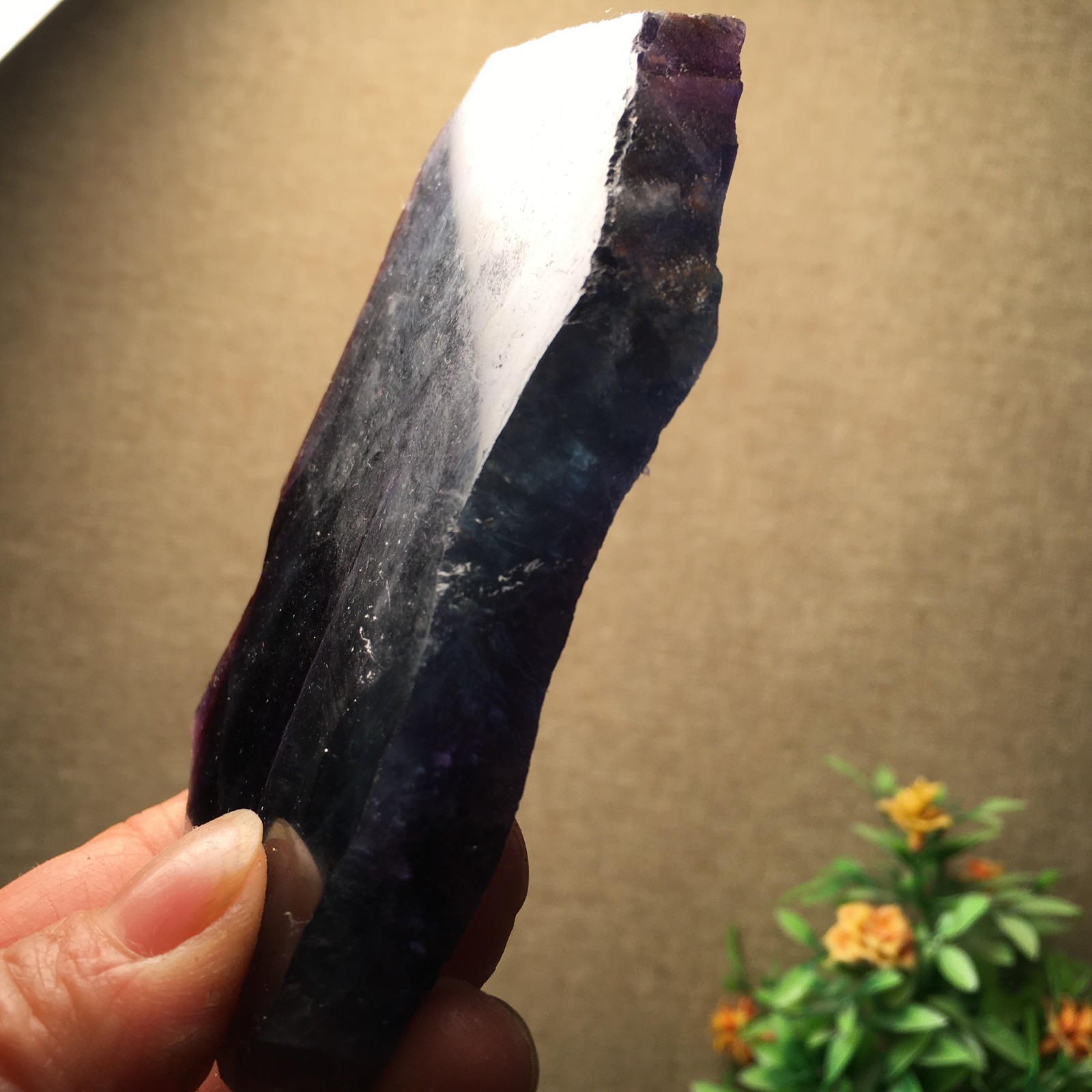173g Natural Fluorite Crystal Rough stone specimens China fb1459