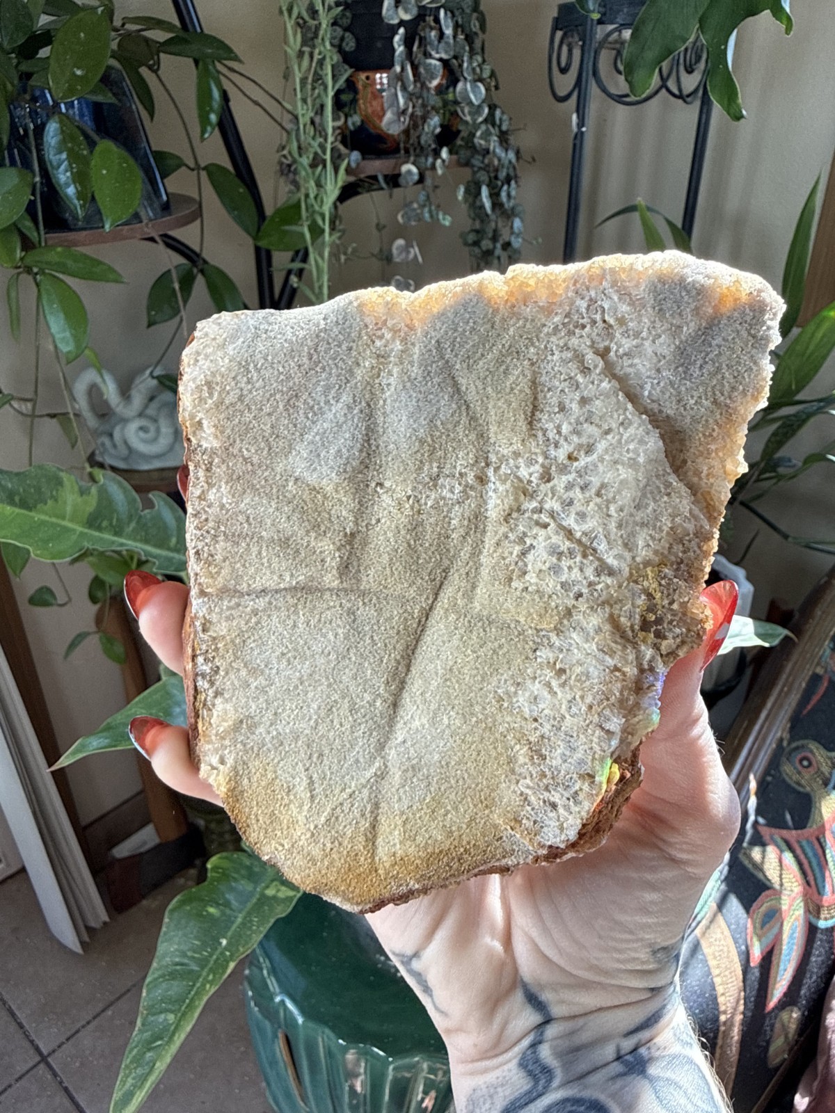Large Smoky Quartz Crystal Cluster w/Limonite – Bulgaria – 2.45lbs