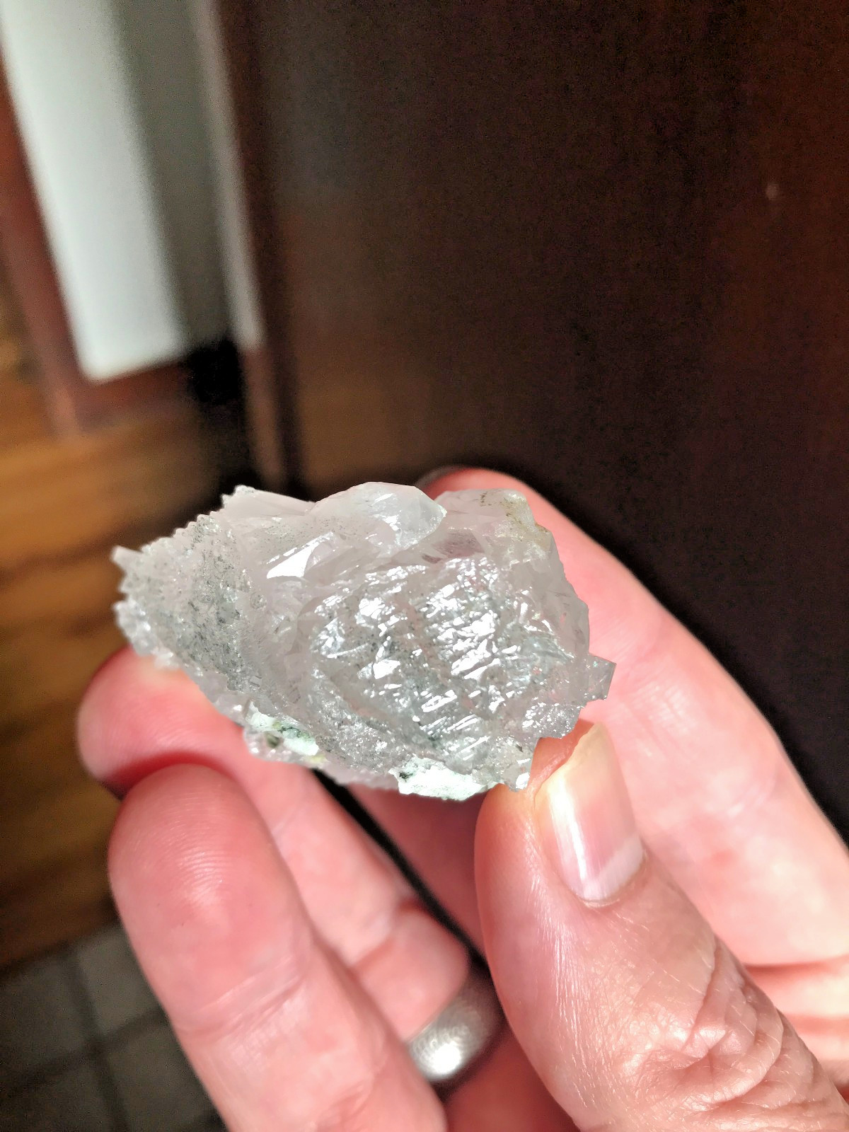Quartz, skeletal “iceberg”, floater crystal, Auernig, Mallnitz, Austria