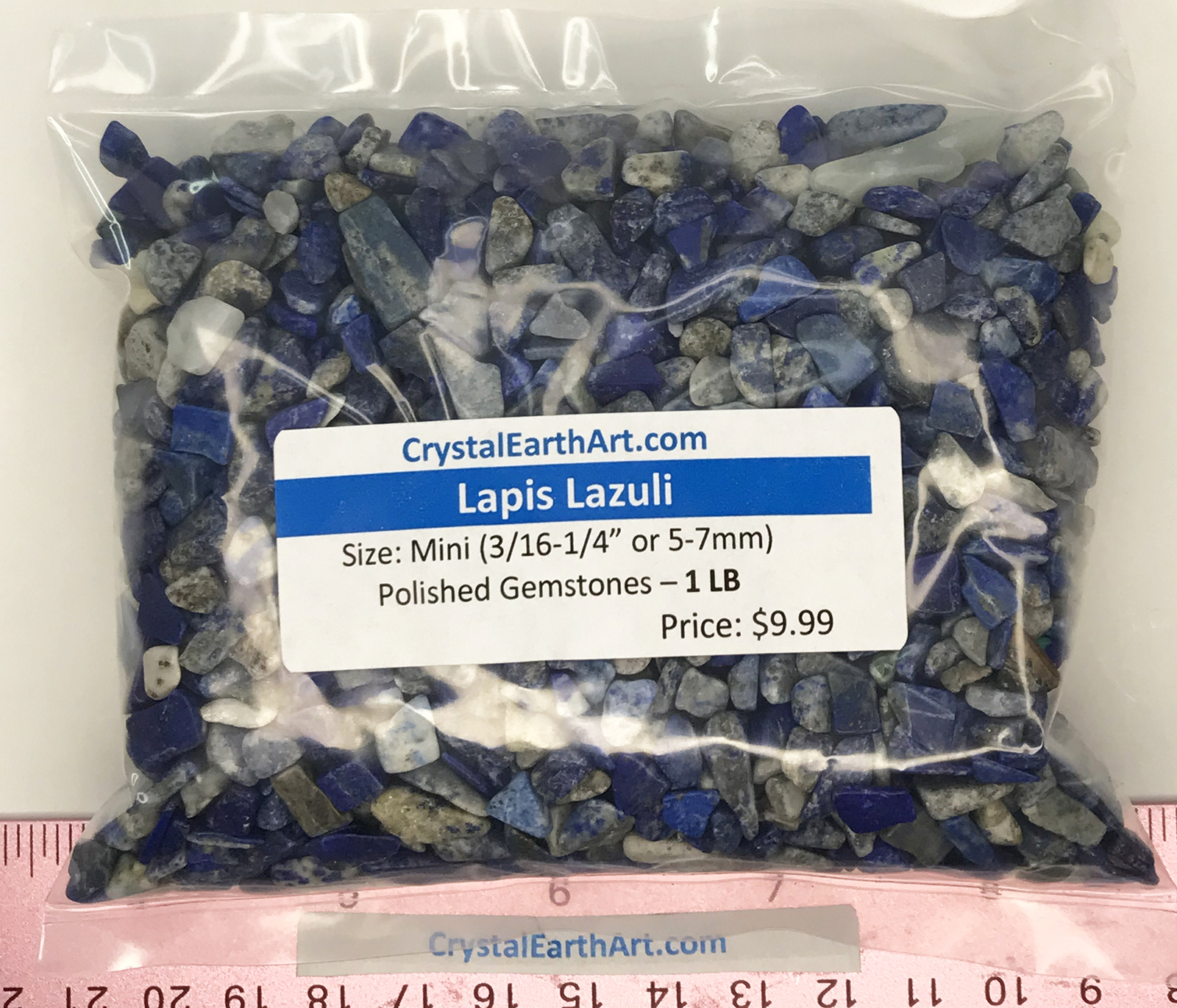 Lapis Lazuli polished Mini ( size 3/16″ to 1/4″ or 5-7mm) 1/2 lb