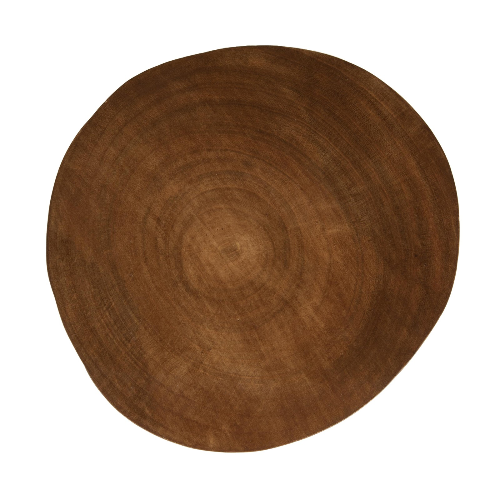 Decorative Paulownia Wood Pedestal, Dark Brown