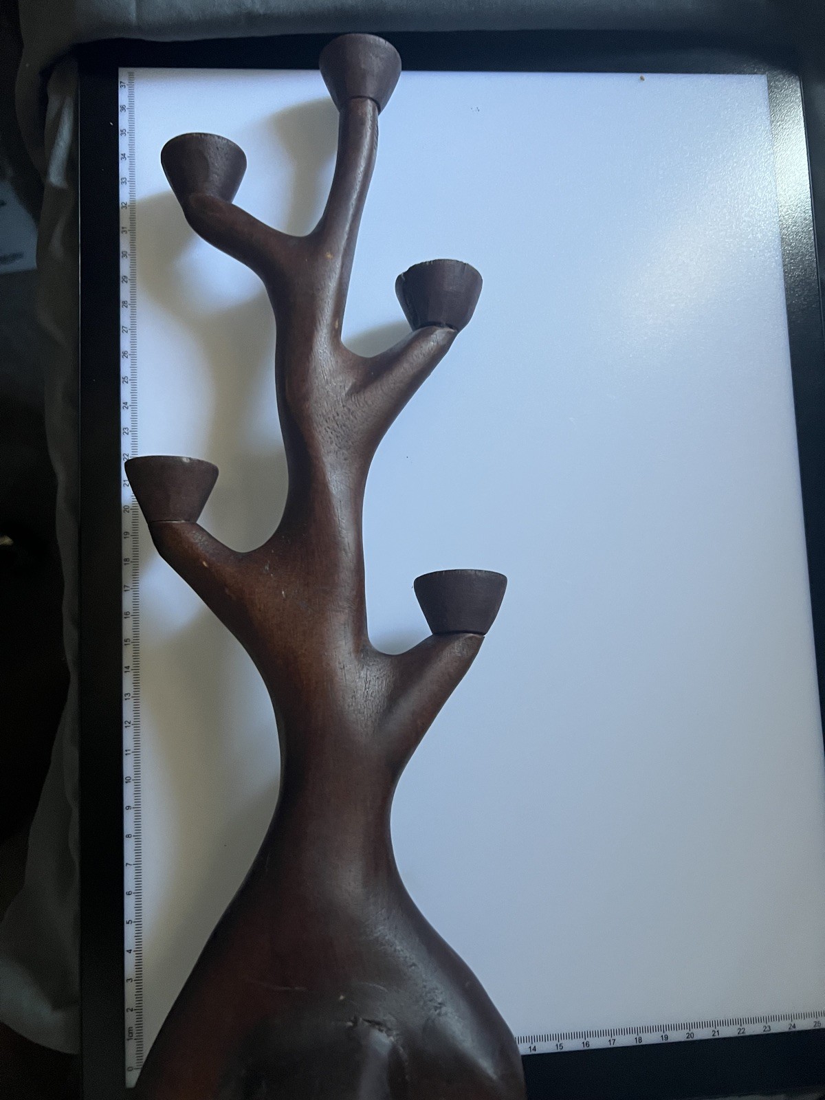Solid Wood Sphere Tree- 5 Sphere Holder (No Spheres Included)