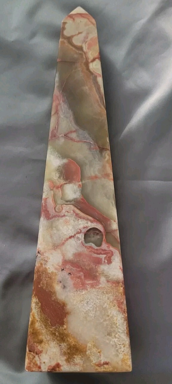 Onyx Point Tower Crystal 2.11 Pounds (Green, White, Brown, Tan, Multicolored)