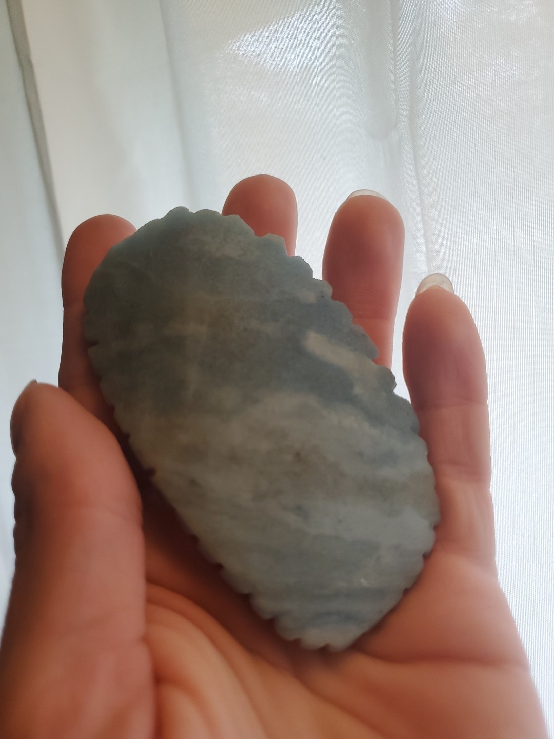 Carved Blue Ore Stone Fish Crystal Figure