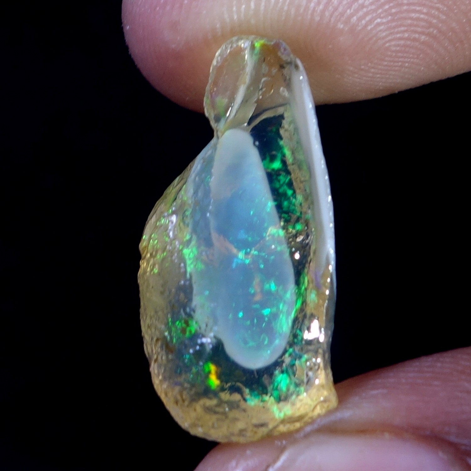 Natural Oil Opal Rough Ethiopian Fancy Opal Raw Crystal October Birthstone 8125