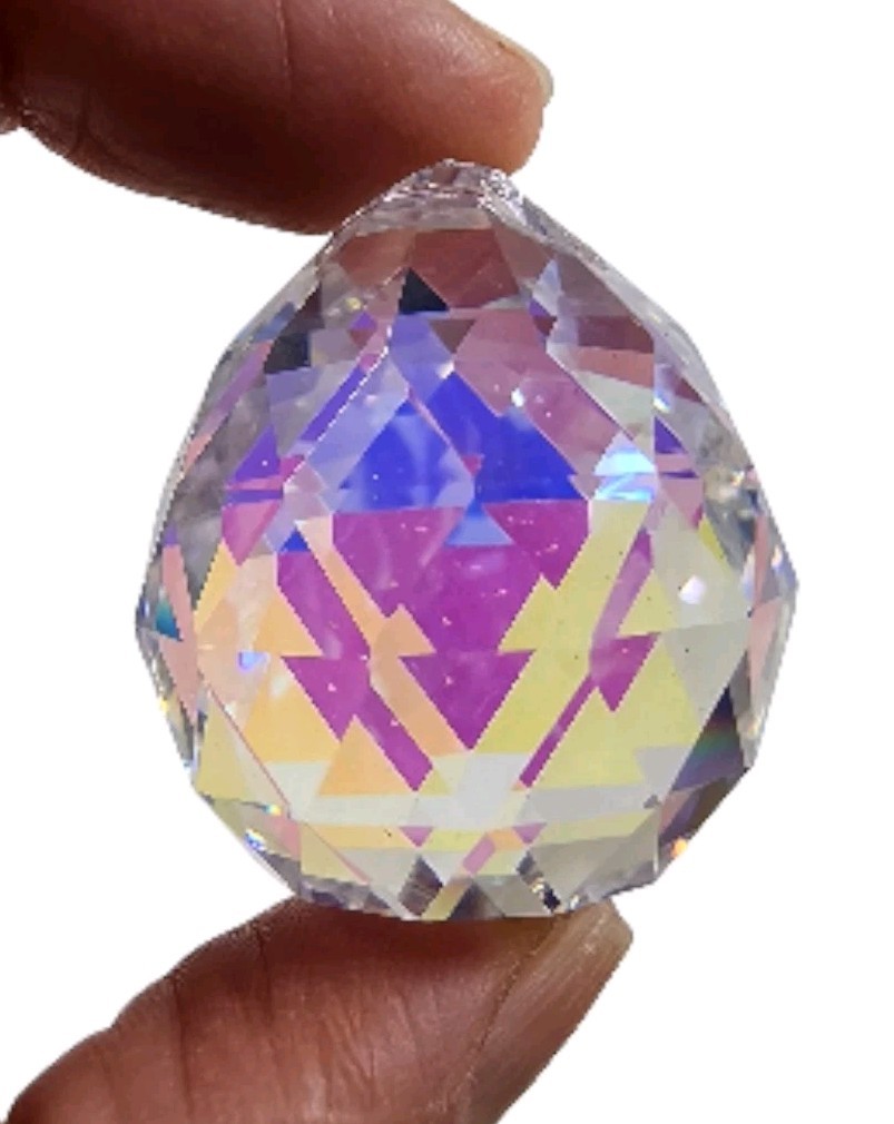 Egyptian Glass Faceted Suncatcher 42.1 grams
