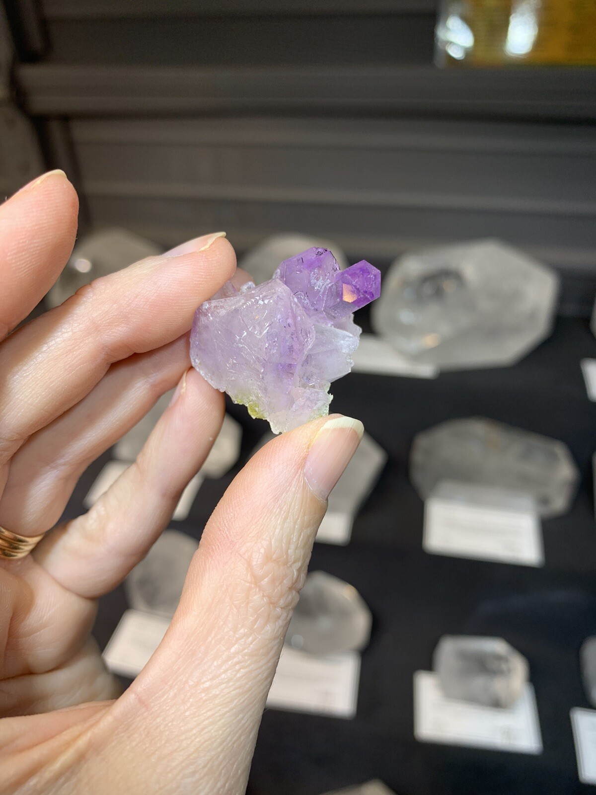 Vintage Collection Mini Purple Lilac Amethyst Crystal Cluster, Veracruz Mexico