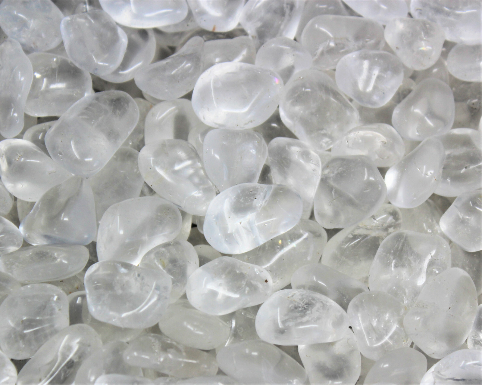 CLEAR QUARTZ Tumbled Stones: 8 oz Bulk Lot (Premium Quality ‘A’ Grade) 1/2 lb