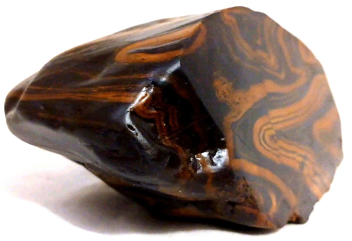 Rare Wyoming Banded Iron Formation BIF Display Rock Cut & Polished Display Tiger