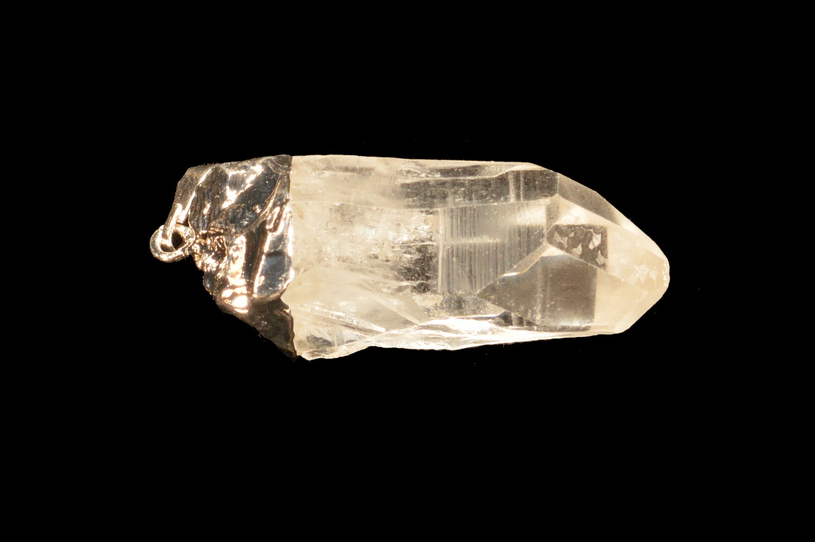 QUARTZ CRYSTAL Necklace Pendant 1 1/4″ For Jewelry Rock Mineral Chakra Healing