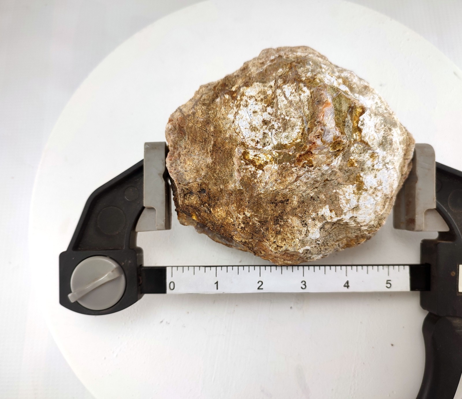 5.25″ Unopened Kentucky Geode Nodule 3.9LB Natural Chalcedony Crystal Quartz