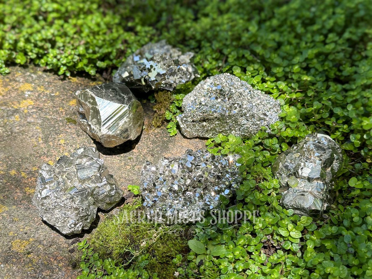 Peruvian Pyrite Natural Cluster Large Premium Grade for Grounding, Protection, M