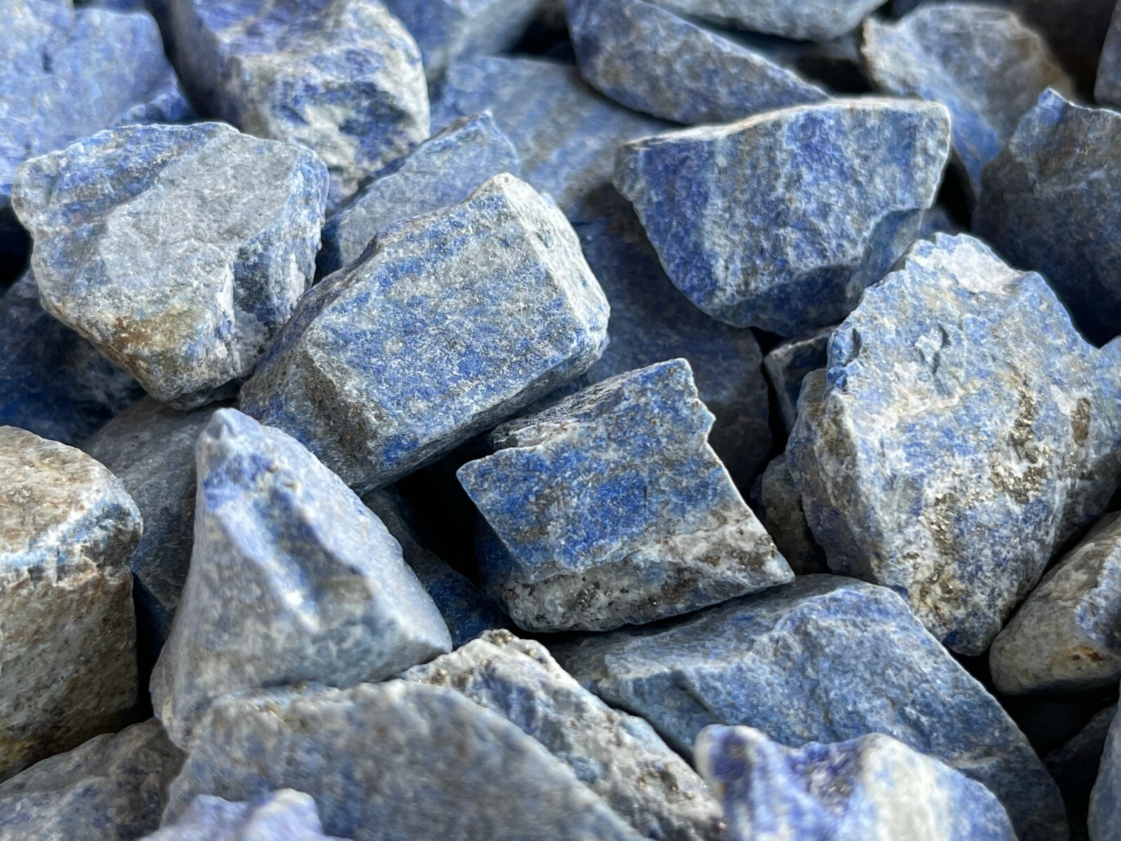 Grade A+ Large Lapis Lazuli Raw Stone 1-2 Inches, Wholesale Bulk Lot