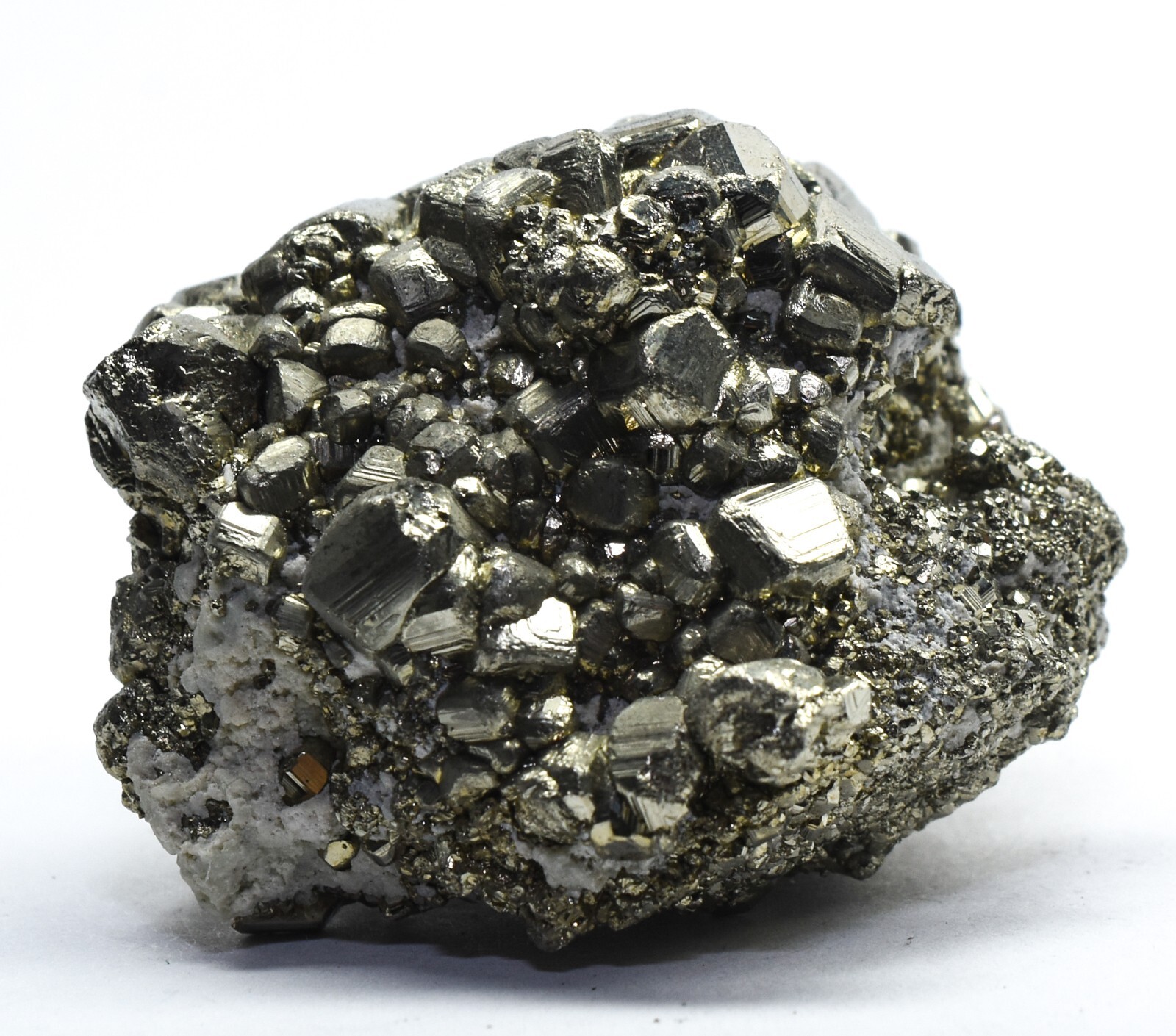 115g 42mm Golden Iron Pyrite Cubes Cluster Rough Natural Gemstone Mineral – Peru