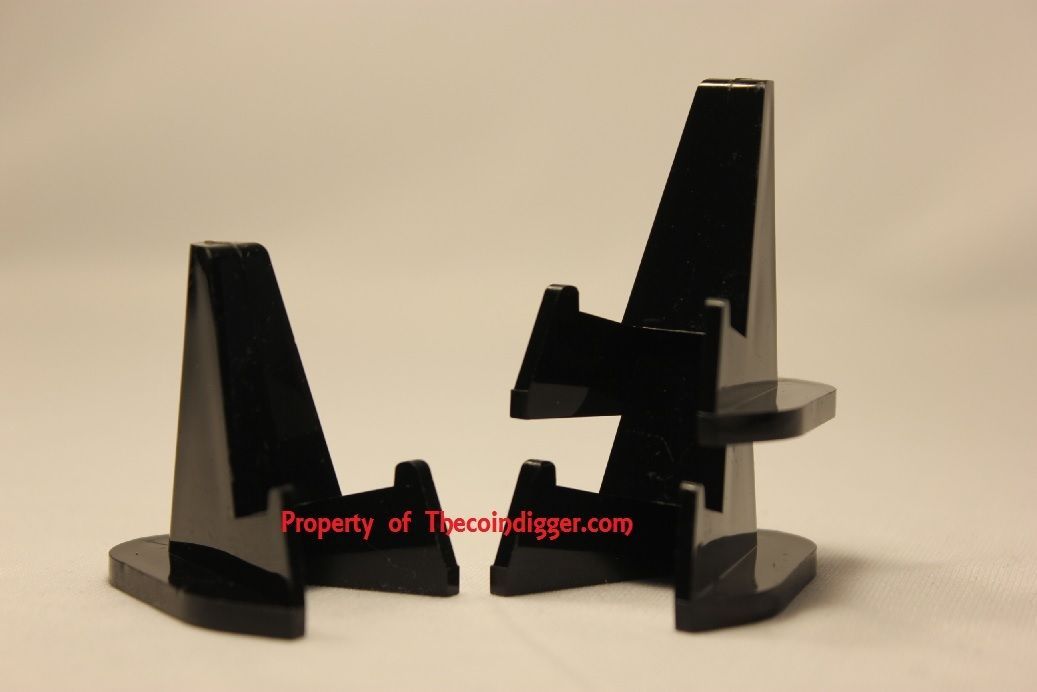 20 Display Stand Easel for Rock Fossil Mineral Geode Agate Stands Air-tite BLACK