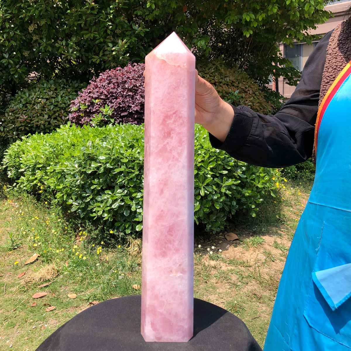 10.09LB Large Natural Powder Crystal Column Wand Obelisk Mineral Healing 5050