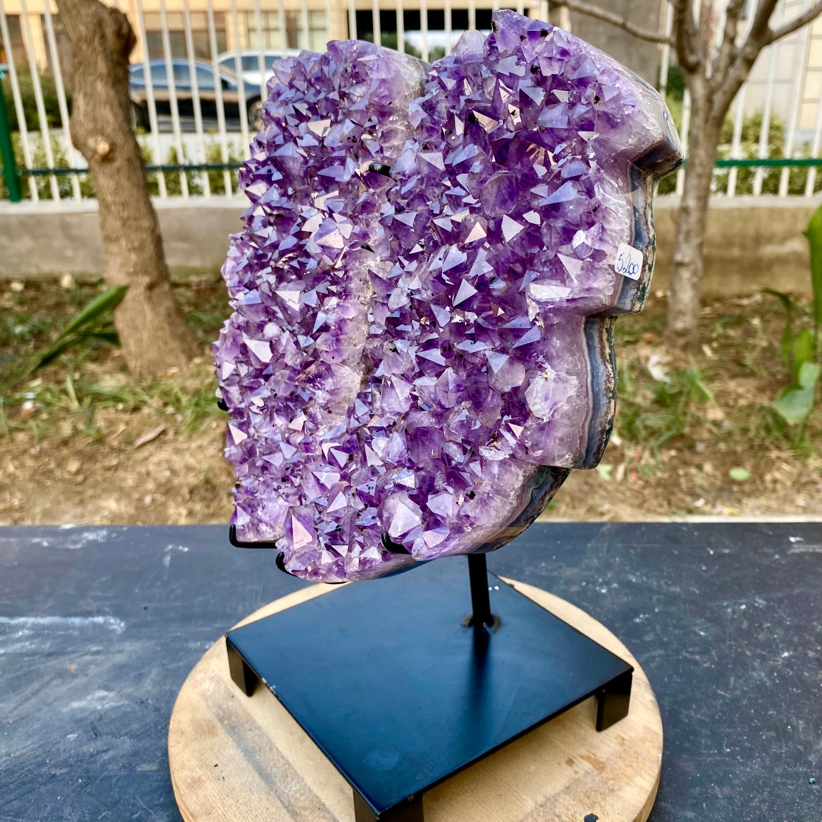 11.44LB Natural Amethyst cluster quartz crystal Raw mineral specimen Healing