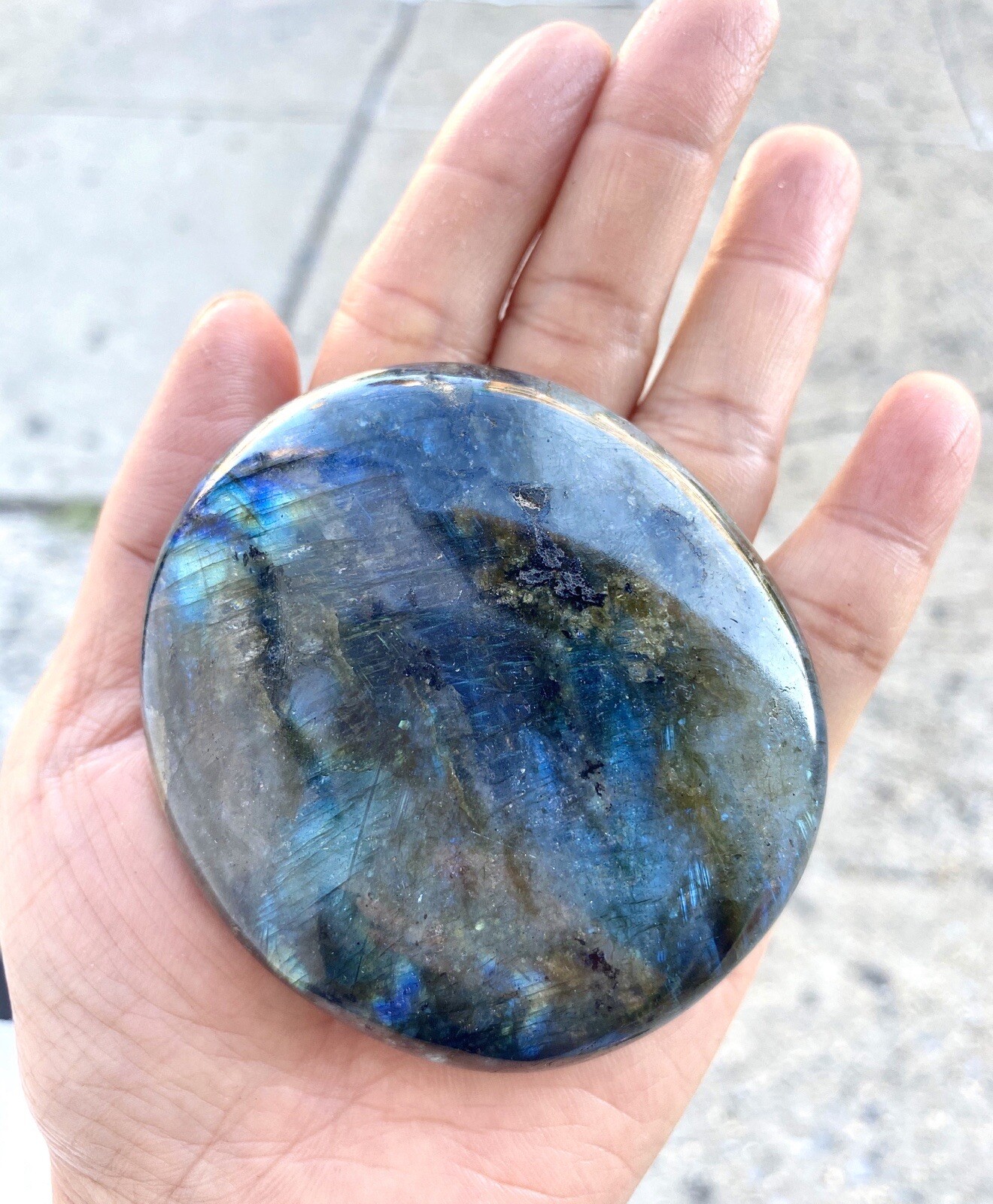 Wholesale 2 Lbs Lot Natural Labradorite Palm Stones Crystal Energy