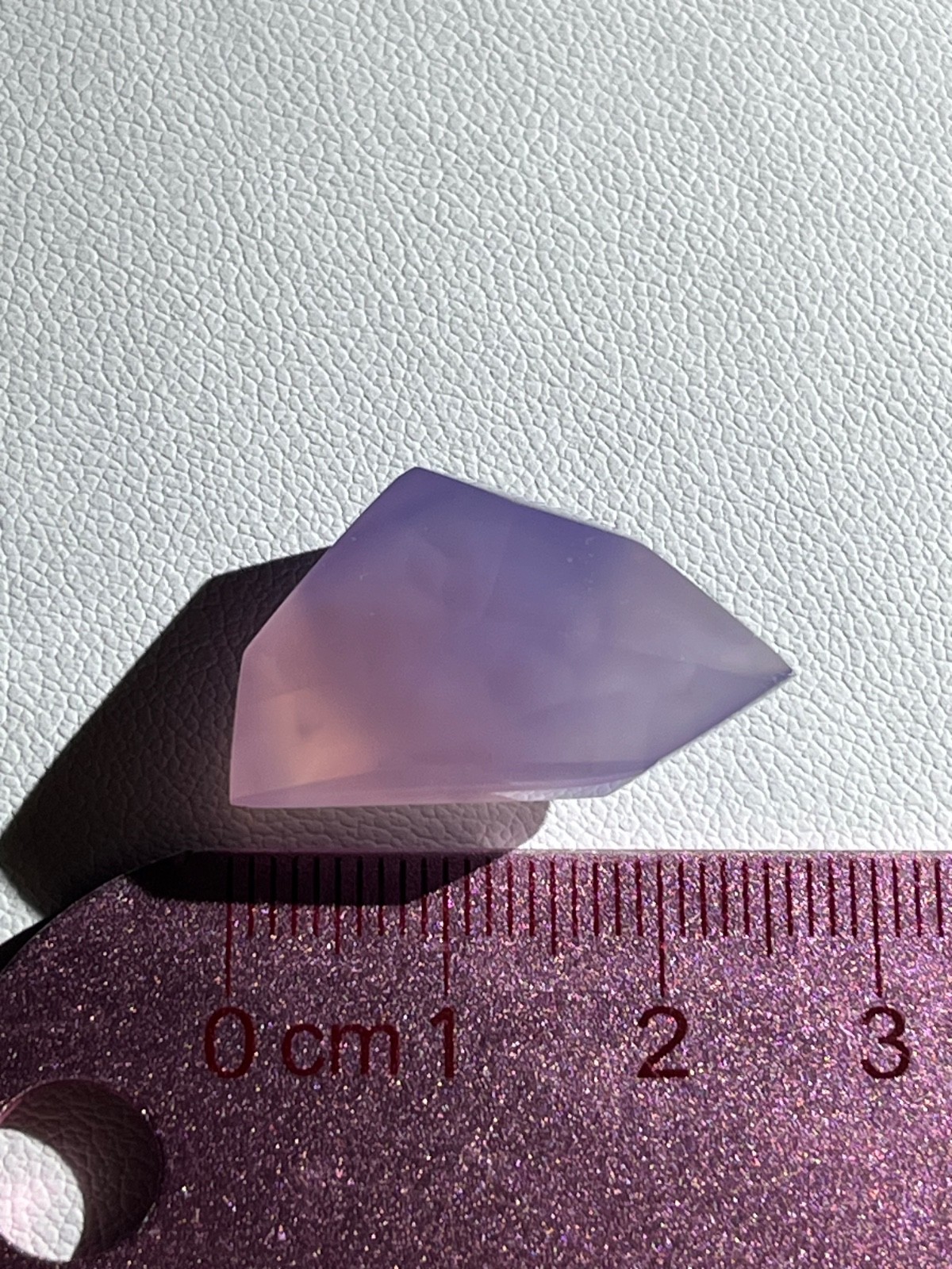 Purple chalcedony 27.05 ct One of Kind Geometric Pendant. Origin : Indonesia.