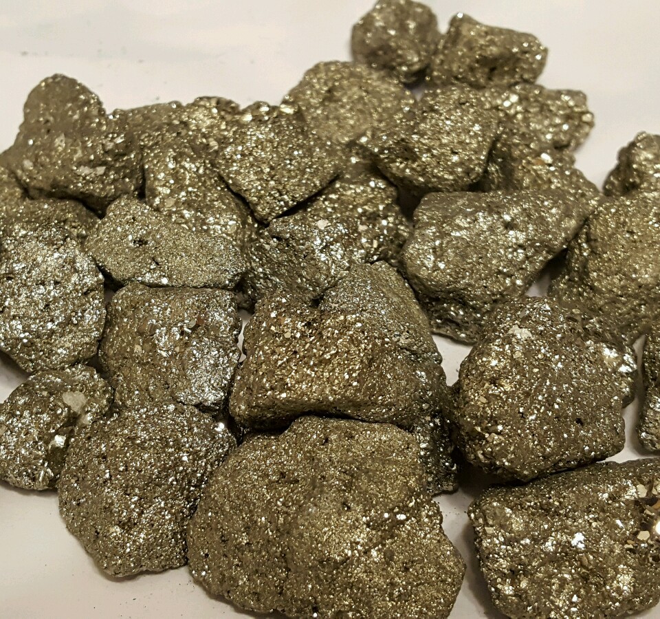 2 lbs Iron Pyrite Fools Gold Gemstone Crystals Natural Chispa Bulk Gem Specimens