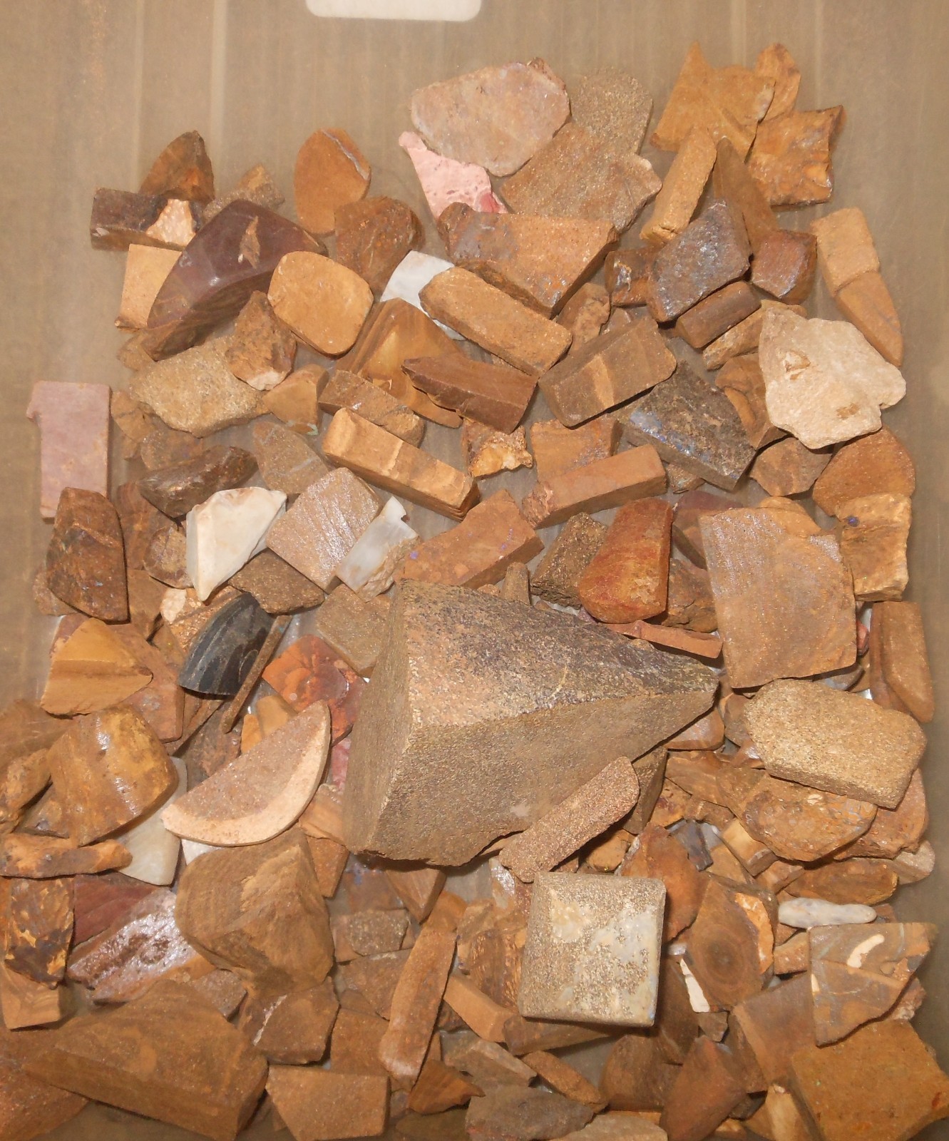 Australian Boulder Opal Rough Rubs 1.2lb Low Grade, Ships Today! USPS Priority