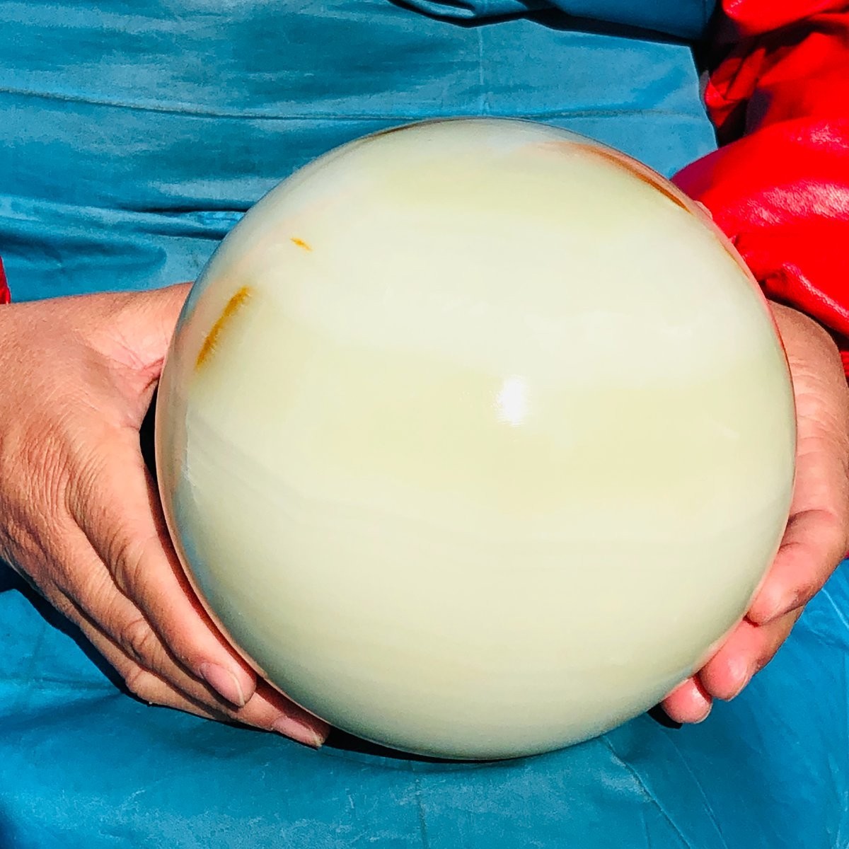 5220g Natural Afghan Jade Chakra Quartz Sphere healing ball Specimen
