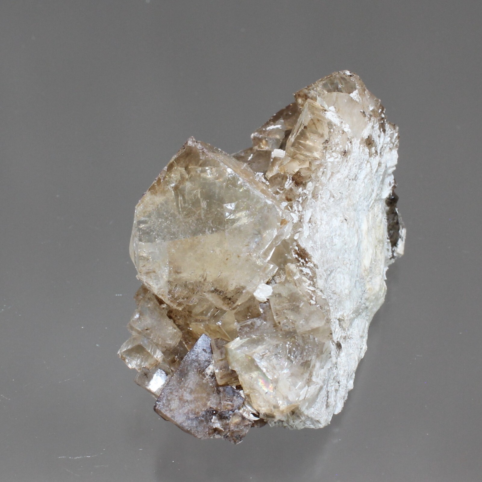 FLUORITE on BARITE, from DANVILLE, KENTUCKY, SHARP AND GEMMY CRYSTALS!! #4590