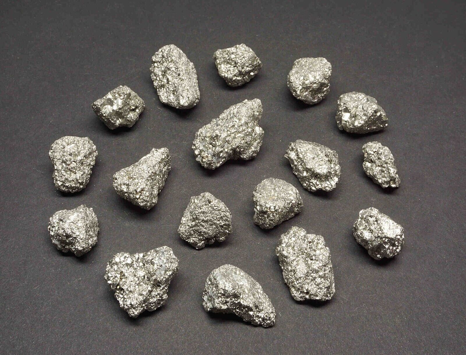 Iron Pyrite 1/4 LB Lots Natural Small Chispa Crystals Fools Gold