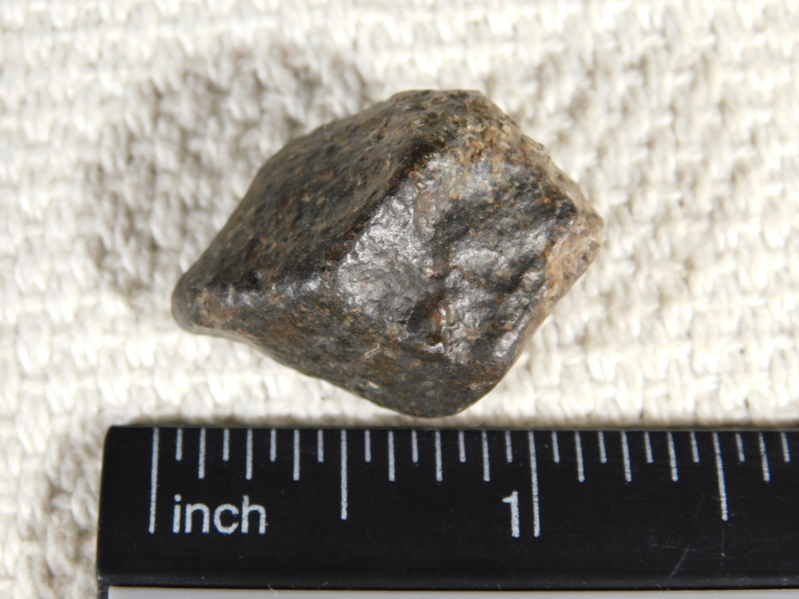 Small Stony METEORITE With Dark Fusion Crust 100% Natural Fell in Libya 13.0gr