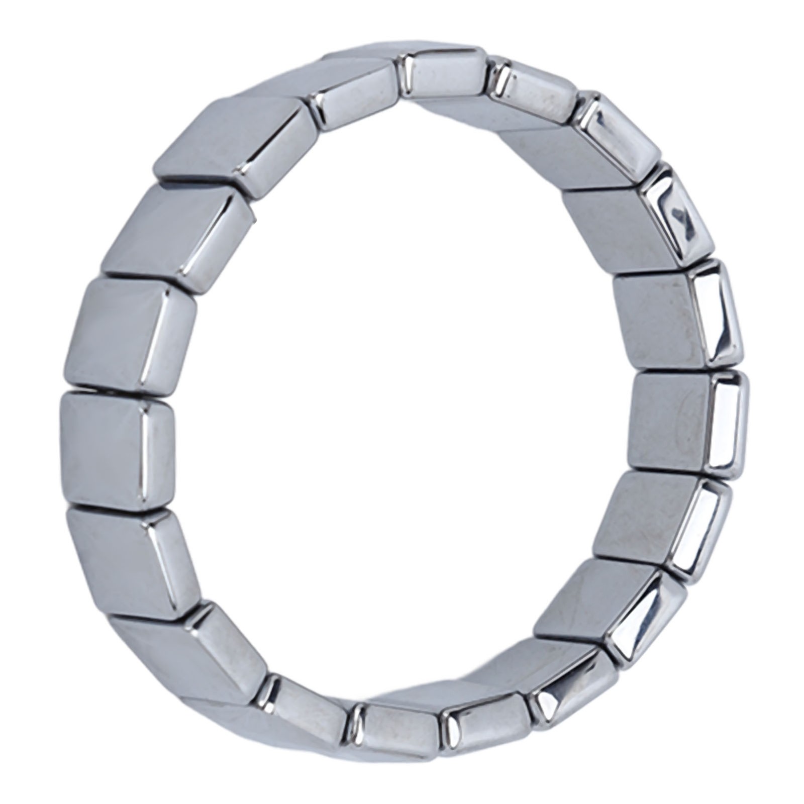 Terahertz Stone Bracelet Faceted Rectangle Pain Relief Bracelet For