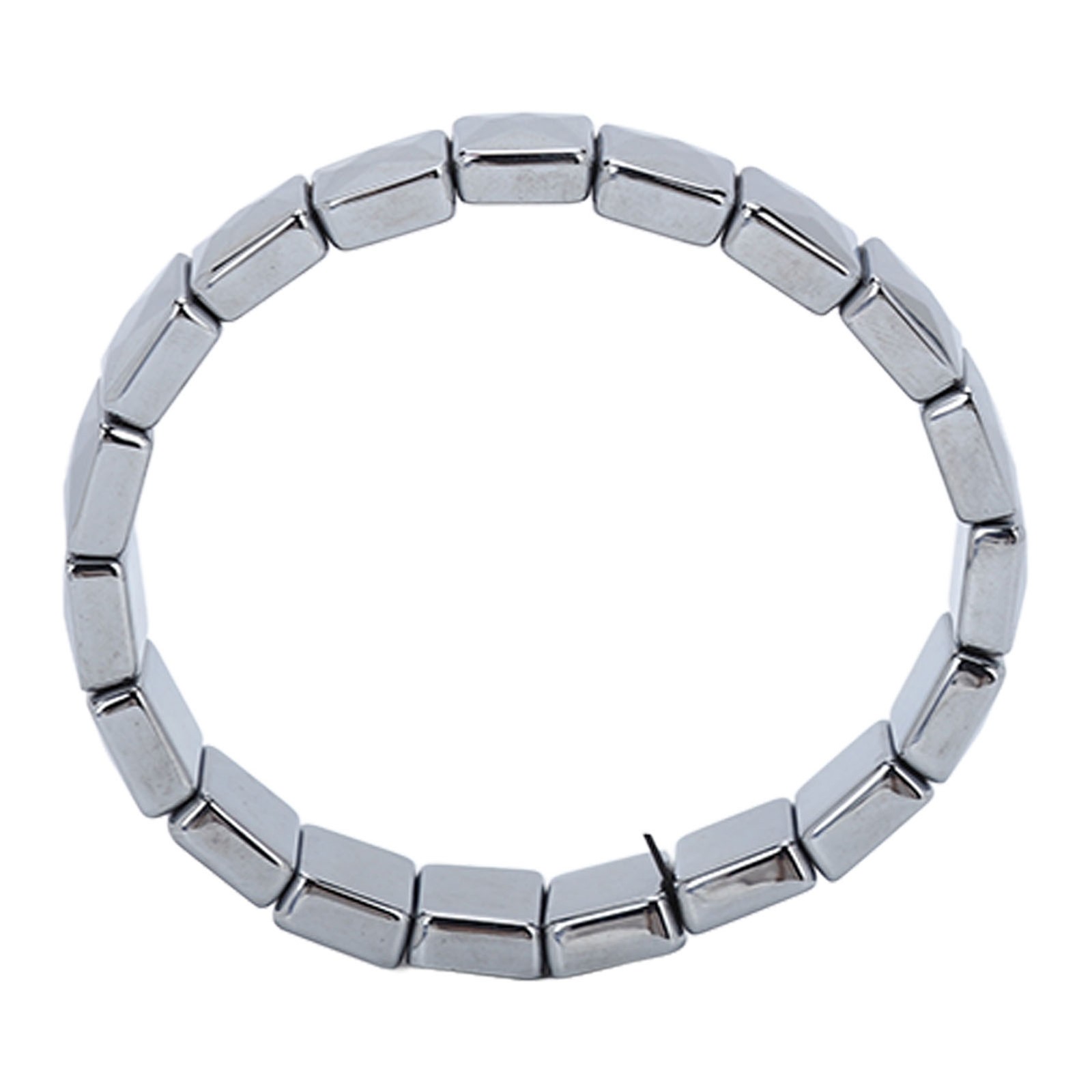 Terahertz Stone Bracelet Faceted Rectangle Pain Relief Bracelet For