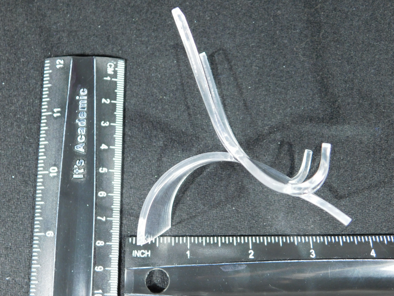 Easel Display Stand Medium Sized Clear LUCITE