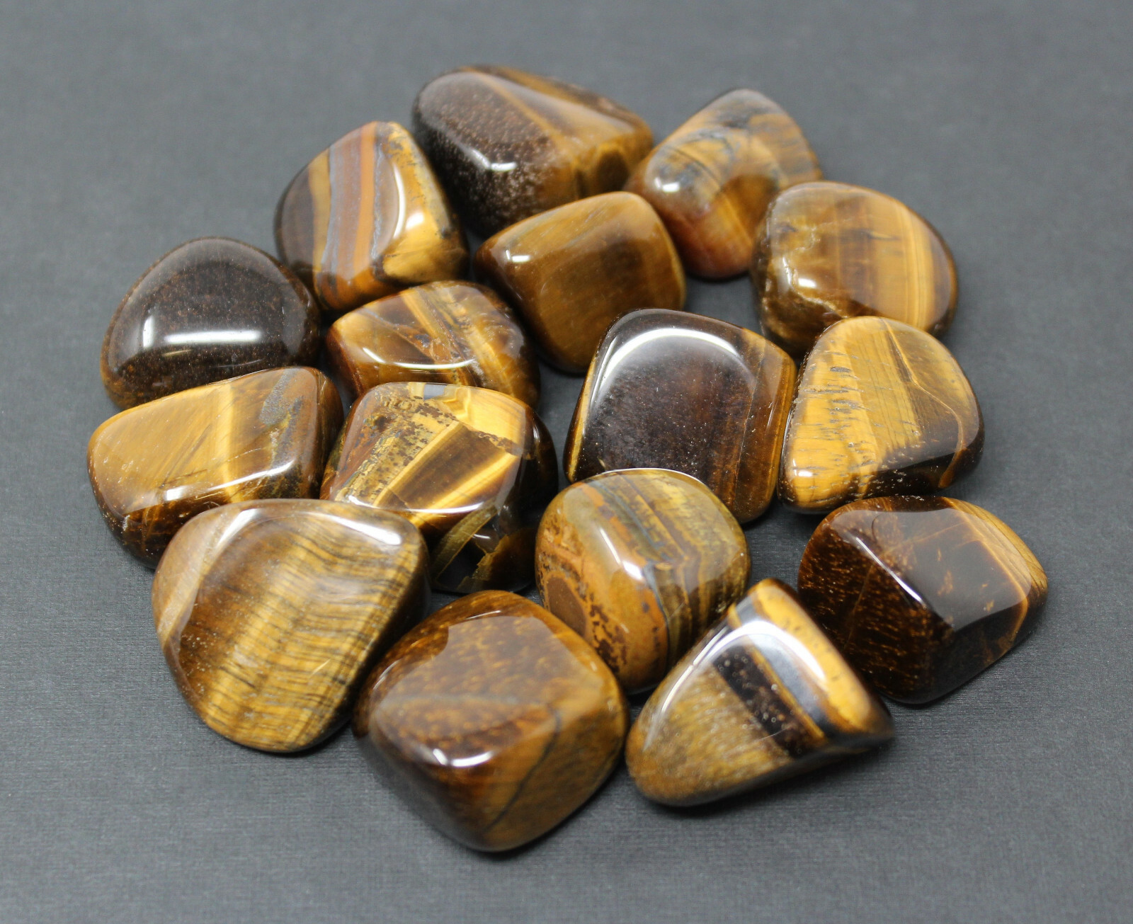 1/4 lb Bulk Lot Gold Tiger Eye Tumbled Stone 4 oz Crystal Healing Reiki