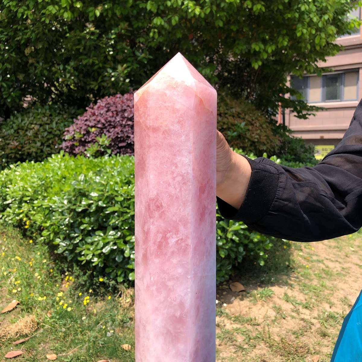 10.09LB Large Natural Powder Crystal Column Wand Obelisk Mineral Healing 5050