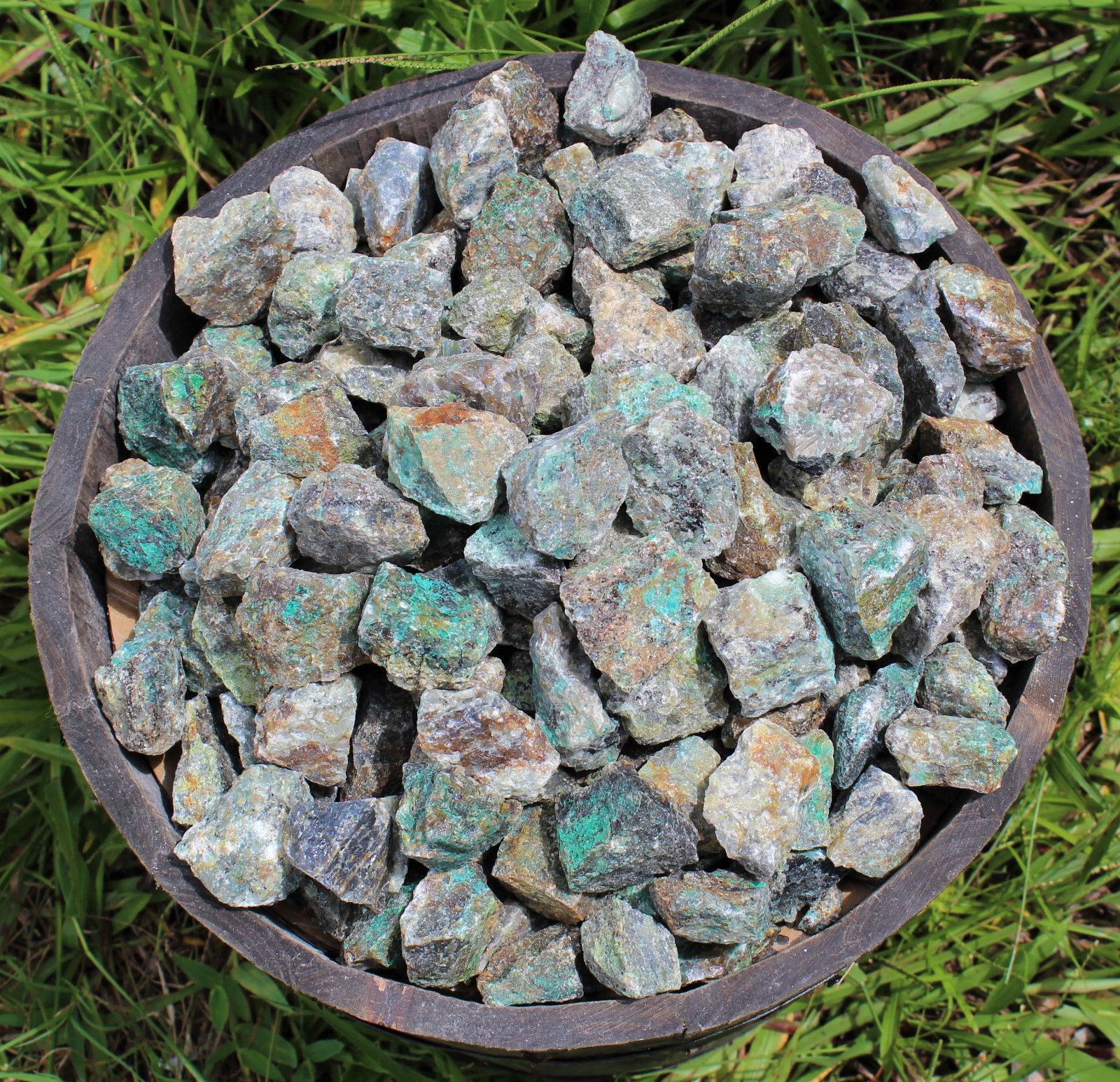 Bulk 5 lb Wholesale Lots Rough Natural Chrysocolla (Raw Chrysocolla Crystals)