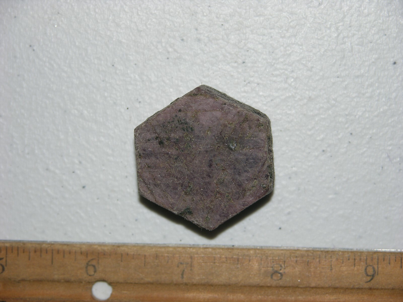 Ruby Recorder crystal all natural Madagascar 1 1/4 x 1 1/2 inch D8