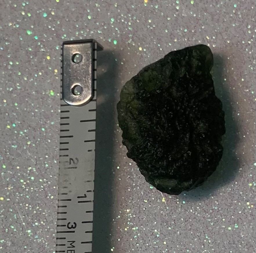 Moldavite GREEN BEAUTIFUL RARE SPECIMEN