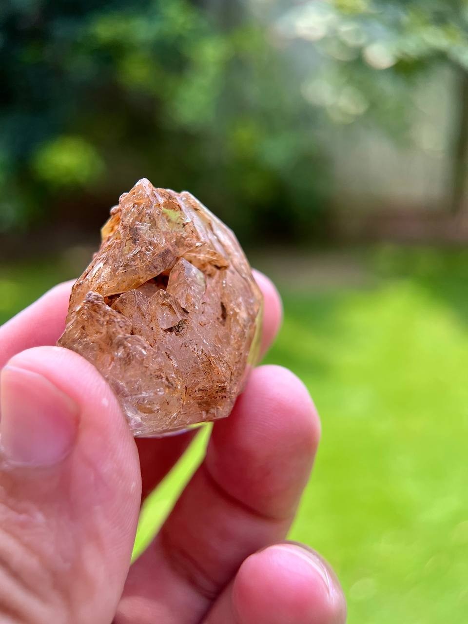 25 Grams Superb Fully Natural Clay Included Window / Fenster Quartz Crystal