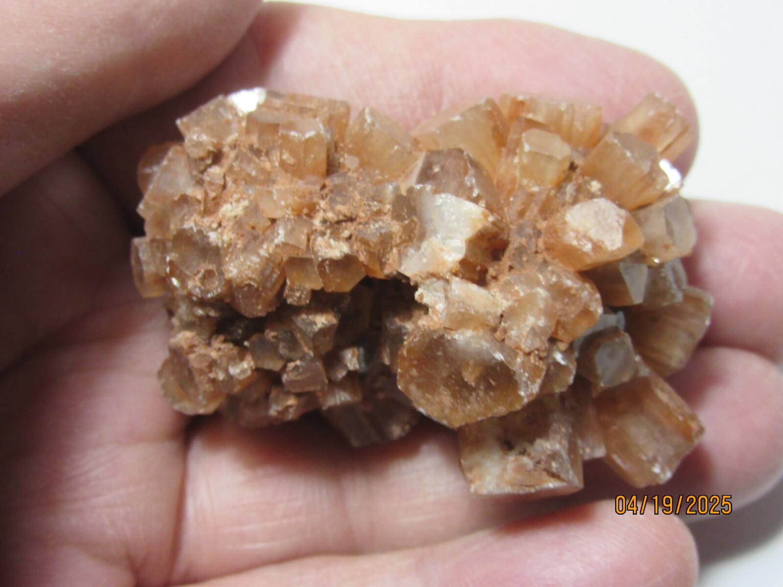 Aragonite Brown Crystal 2 3/16″ Mineral Morocco Collectible ABCMC-358