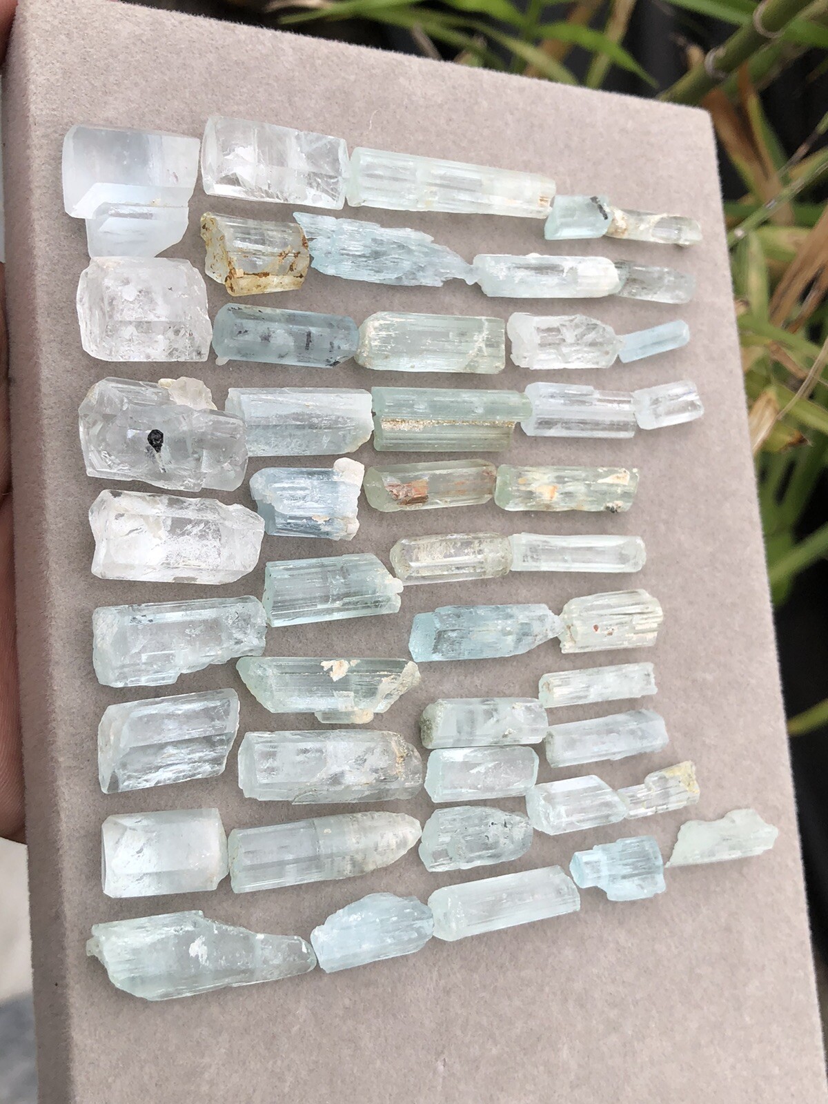 100 Grm Top Class Aqumarine Crystal Natural Colour Shiger Pakistan