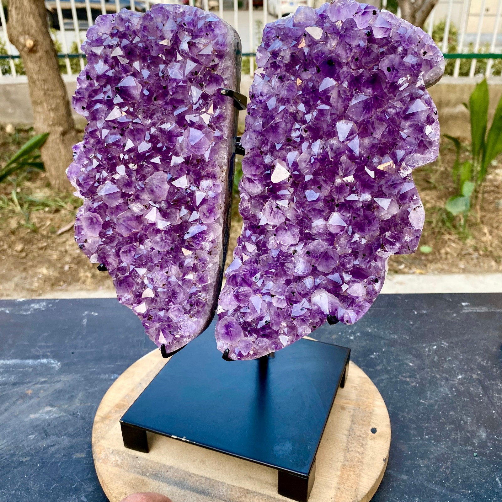 11.44LB Natural Amethyst cluster quartz crystal Raw mineral specimen Healing