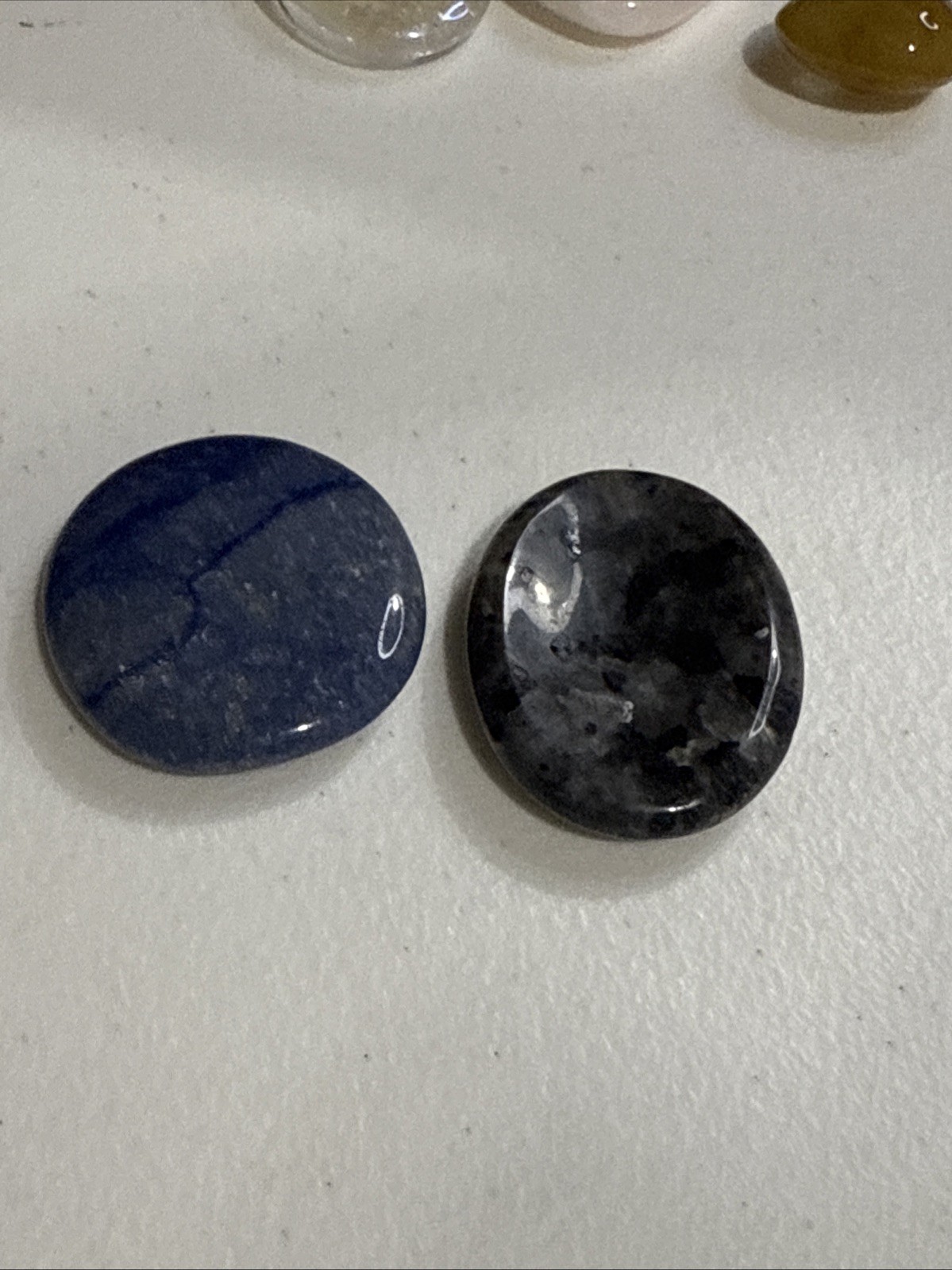 Lot of 6 Polished Stones – Mixed Colors, Engraved “Happy Birthday” Piece