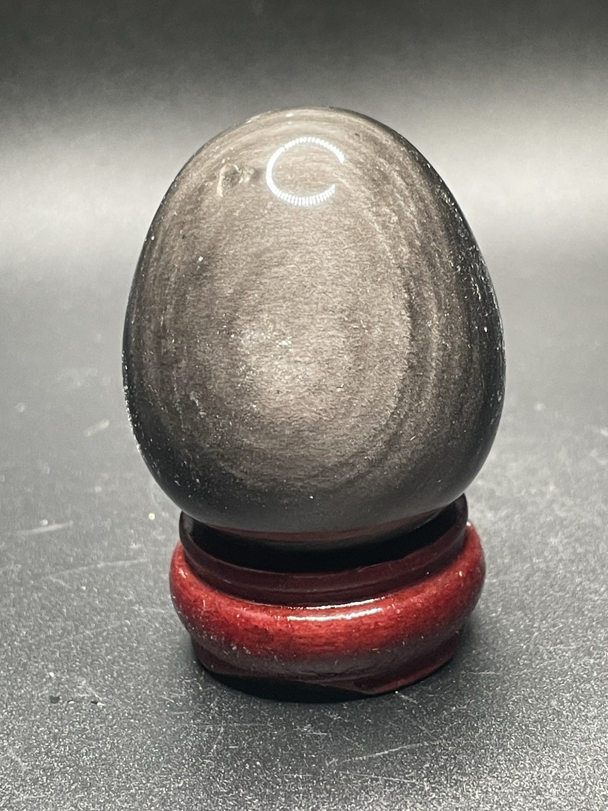 Silver Obsidian Egg 99g