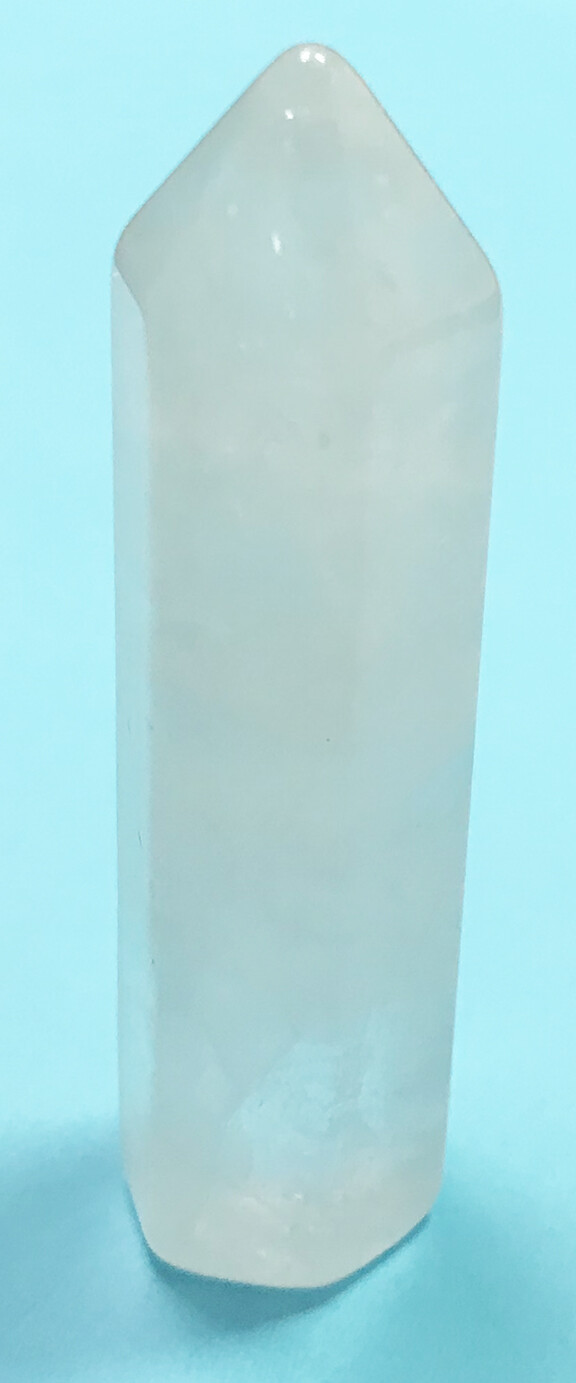 QUARTZ CRYSTAL polished tiny tower obelisk. 2-1/8 tall by 1/2″ wide.