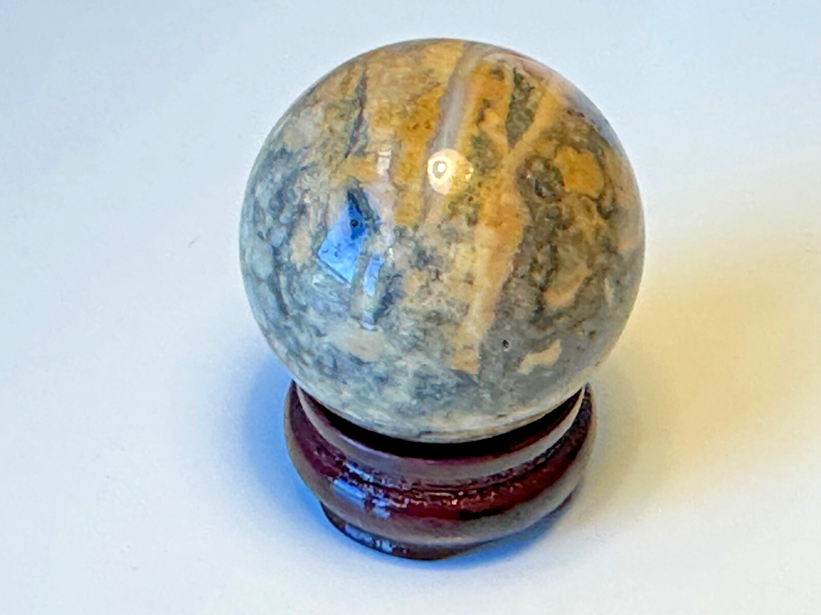 Crazy Lace Agate Sphere Marble Natural Gemstone from KALIFANO