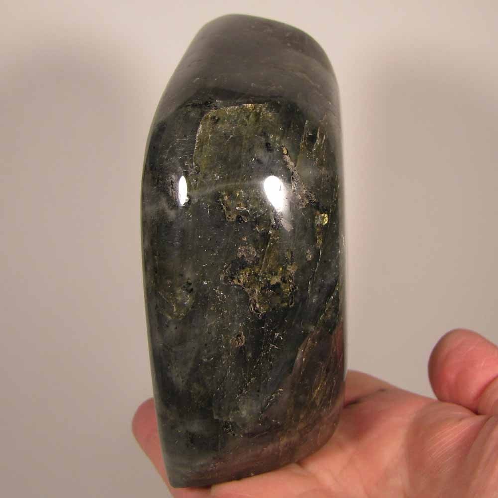 4.9″ LABRADORITE Polished Gemstone Freeform Standup – Madagascar – 2.9 lbs.